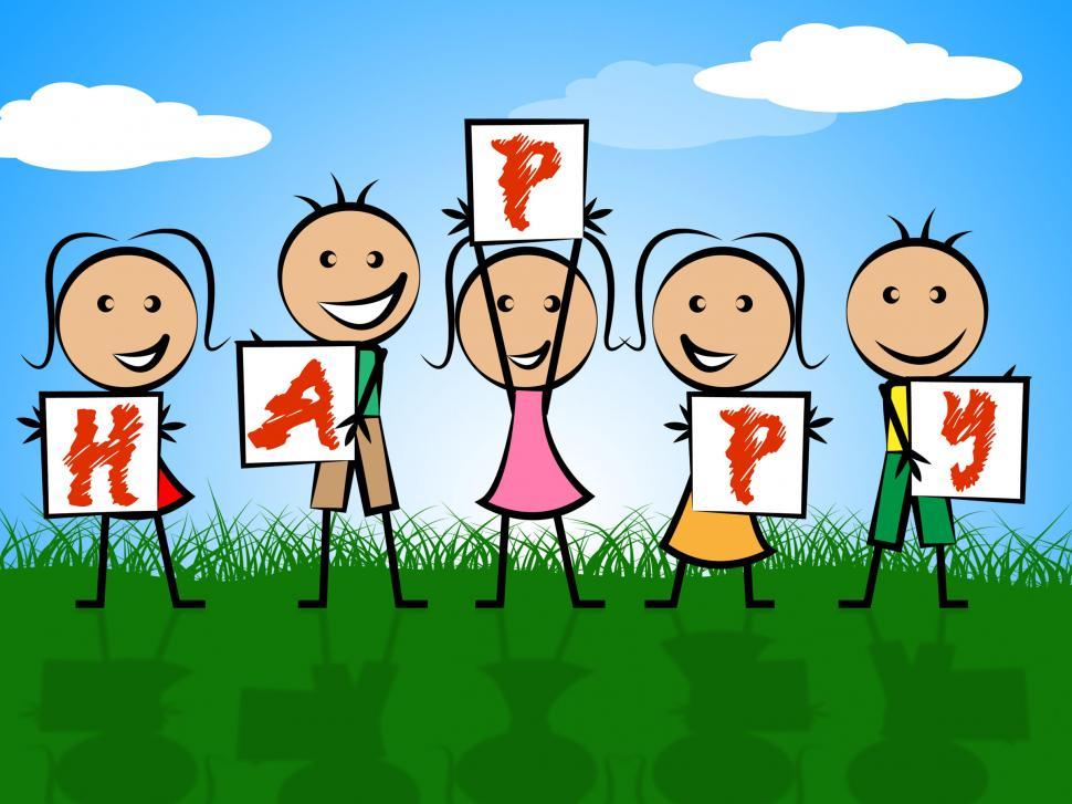 Free Image of Happy Kids Indicates Fun Toddlers And Youths 