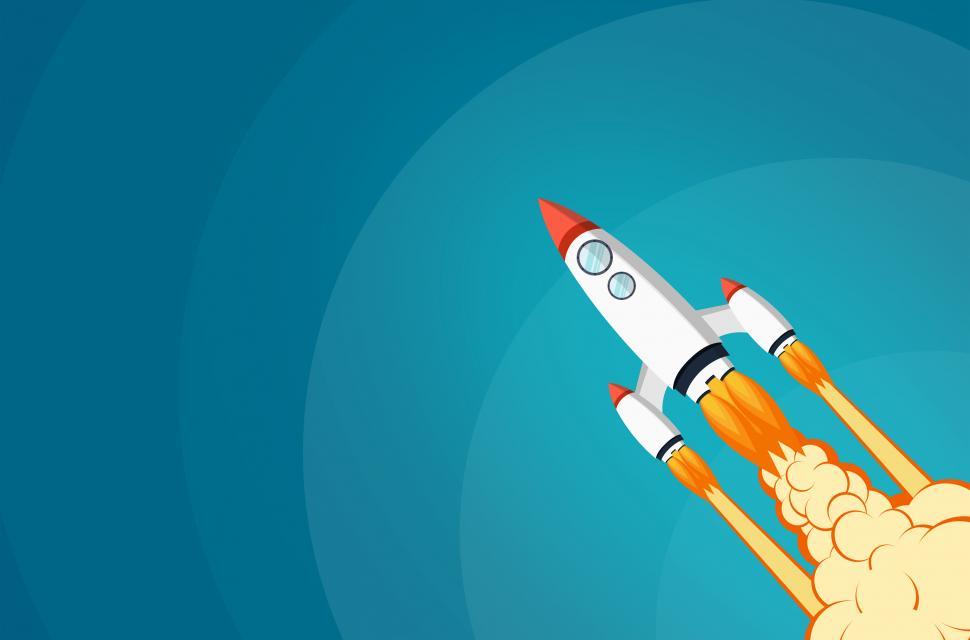 Free Image of Start-Up Project Concept with Rocket Launch  