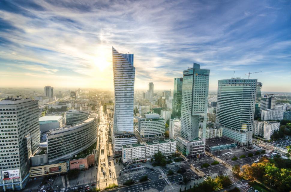Free Image of Aerial View of City With Tall Buildings 