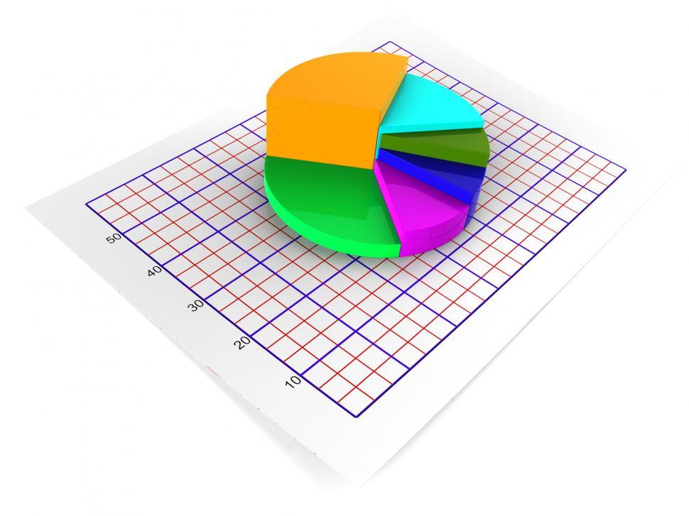 Free Stock Photo of Pie Chart Shows Statistical Graphs And Graphics ...