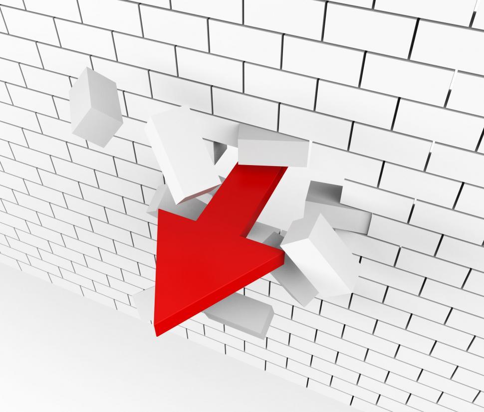 Free Image of Progress Breakthrough Shows Growth Forward And Headway 