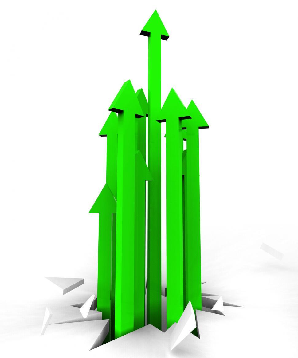 Free Image of Arrows Up Represents Improvement Advance And Pointing 