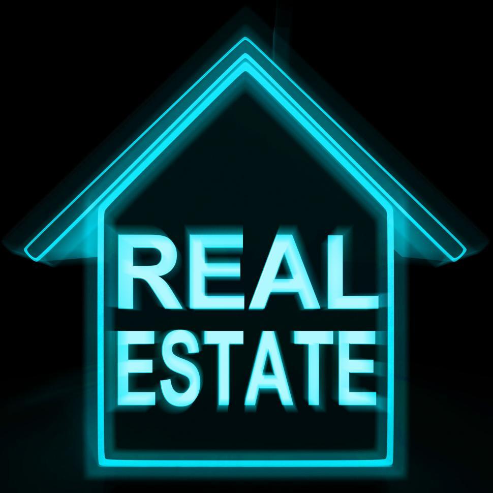 Real Estate Home Shows Selling Property Land Or Buildings