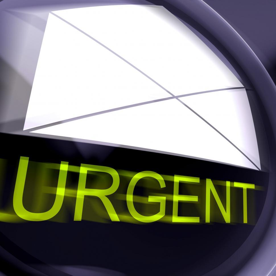 Free Image of Urgent Postage Means High Priority Or Very Important Mail 