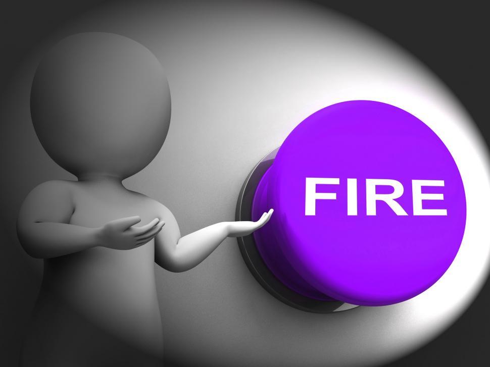 Free Image of Fire Pressed Shows Emergency 111 And Evacuate 