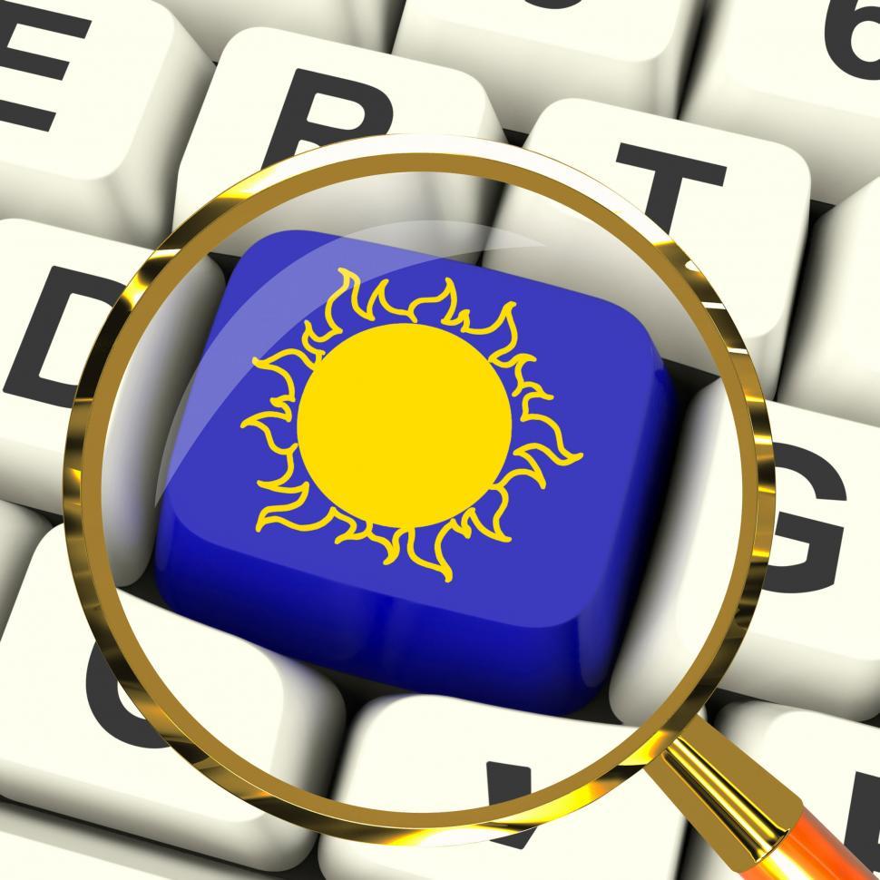 Free Image of Sunny Key Magnified Means Hot Weather Or Sunshine 