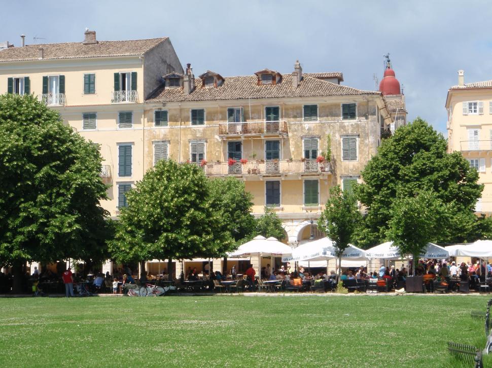 Free Image of Around Corfu, Cricket Pitch in Corfu Town. Greece. 