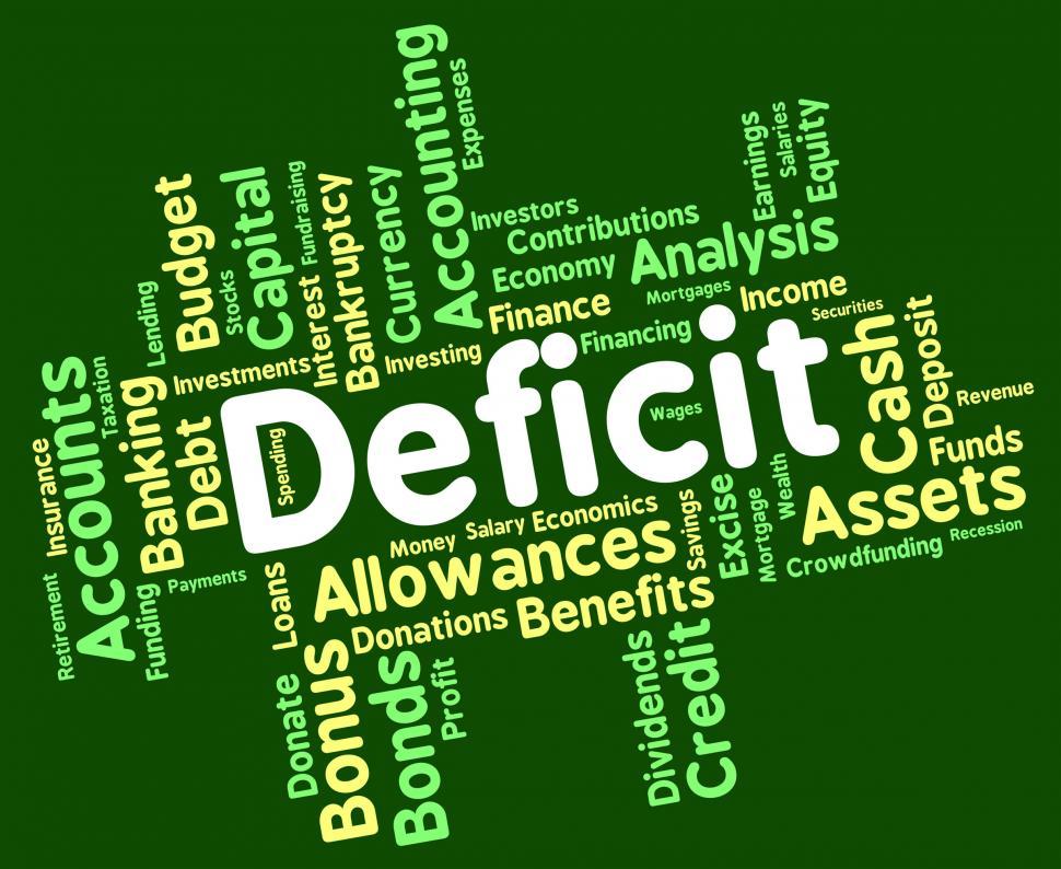 free-stock-photo-of-deficit-word-means-bad-debt-and-deficiency