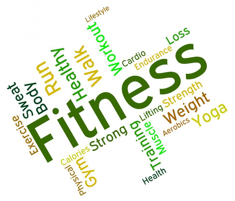 Free Stock Photo of Fitness Words Means Physical Activity And Exercise