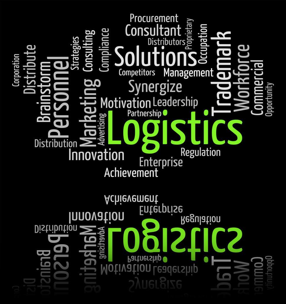 Free Image of Logistics Word Represents Systemization Words And Analyze 