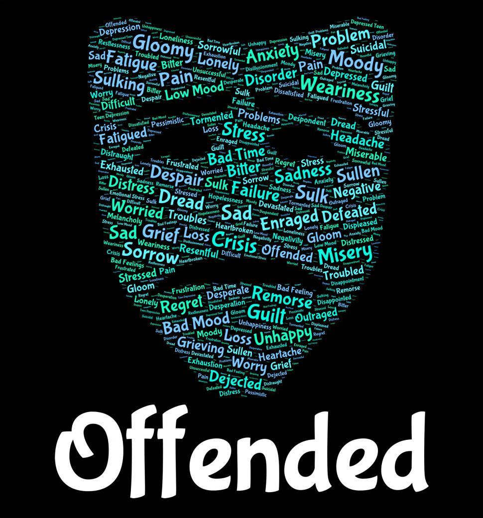 free-stock-photo-of-offended-word-represents-put-out-and-affronted