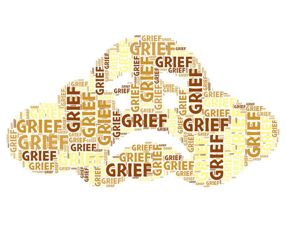 Free Stock Photo of Grief Word Means Broken Hearted And Angst