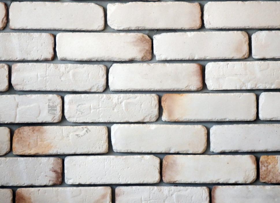 white brick background