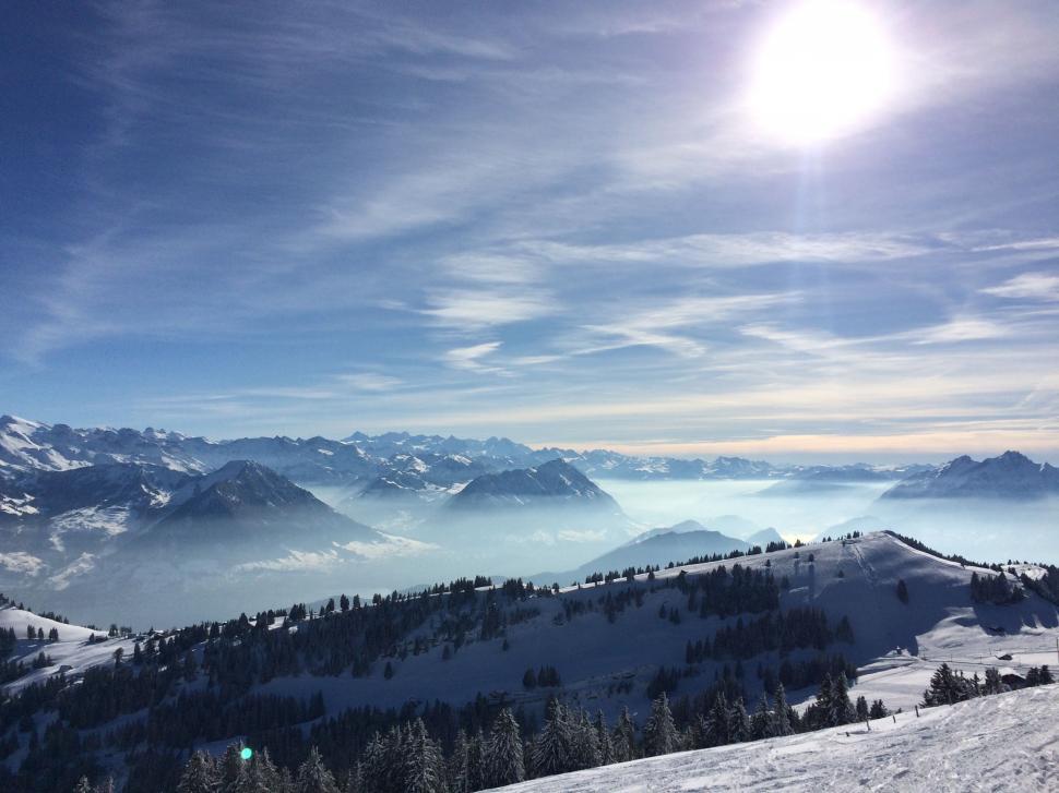 Free Image of Snow mountains 
