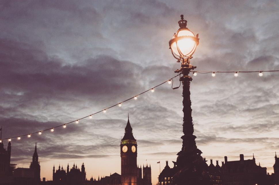 Free Image of Street Light Under Cloudy Sky 