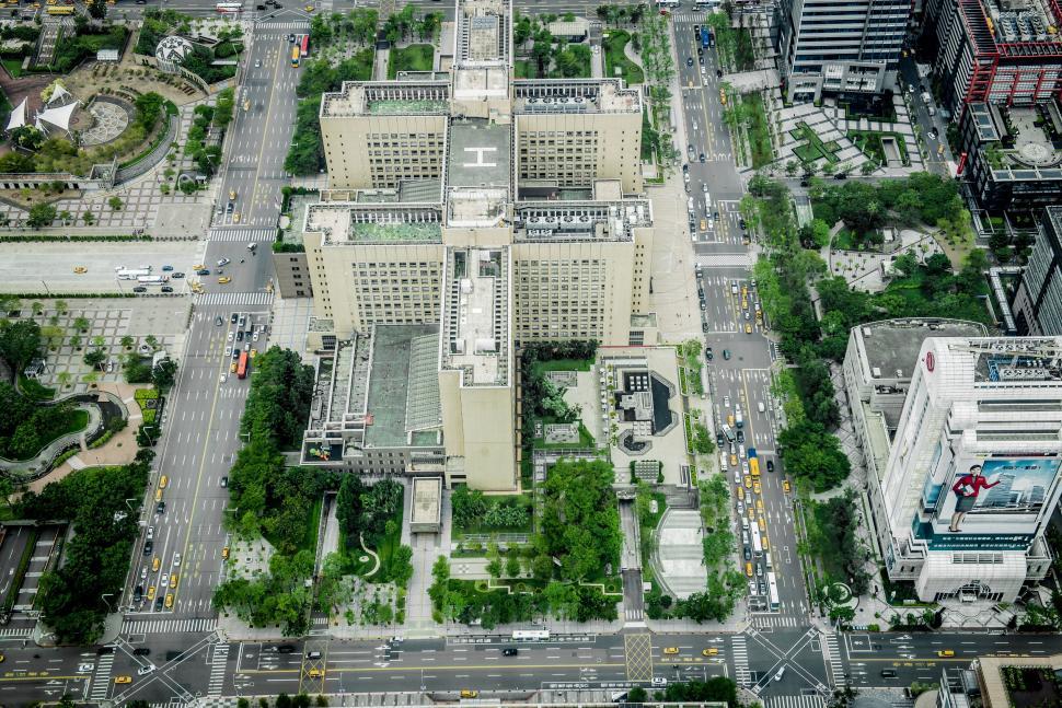 Free Image of Aerial View of City With Tall Buildings 