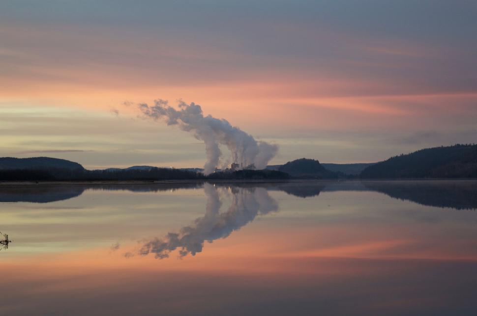 Free Stock Photo of Large Body of Water With Plume of Smoke | Download ...