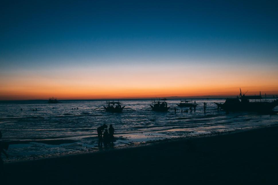 Free Image of Group of Boats Floating on Water 