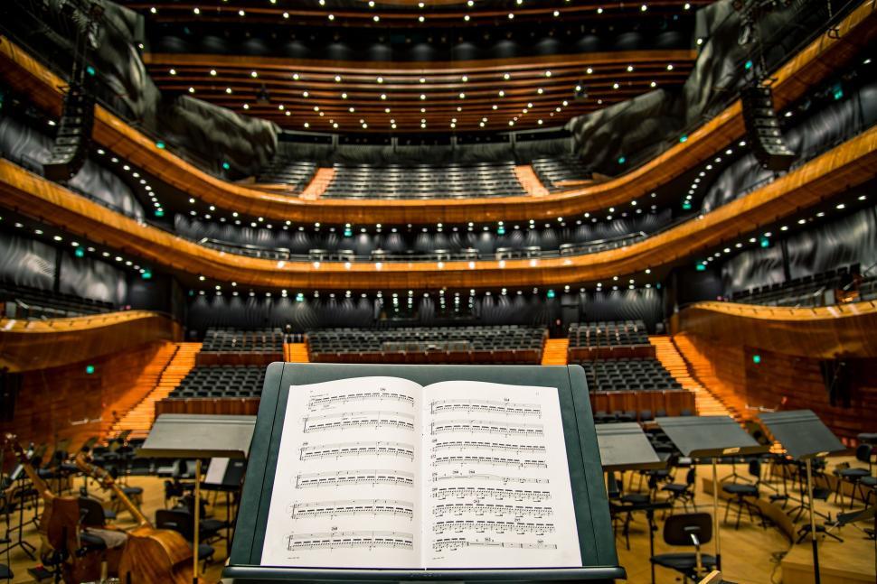 Free Image of Open Book on Piano 