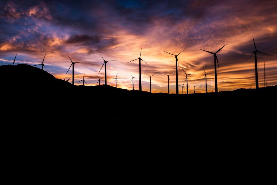 Free Image of Windmills Floating in the Sky 