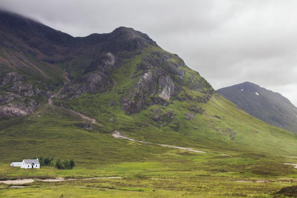 Free Image of House in the Middle of a Mountain 