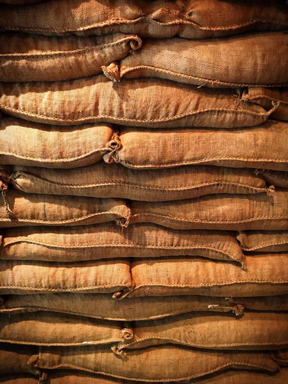 Free Image of A Large Pile of Burlocks 