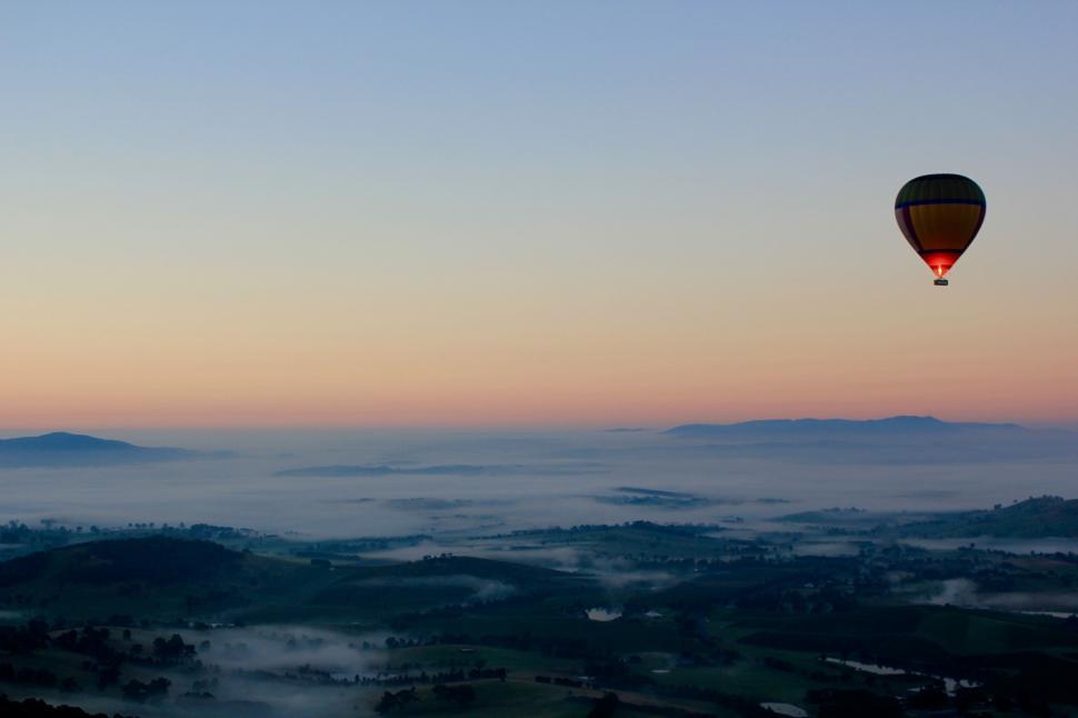 Free Image of Hot Air Balloon Flying in the Sky 