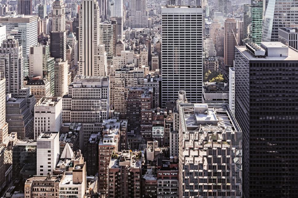 Free Image of Aerial View of a City With Tall Buildings 