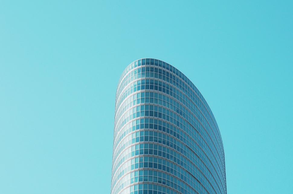 Free Image of Tall Building Against Blue Sky 