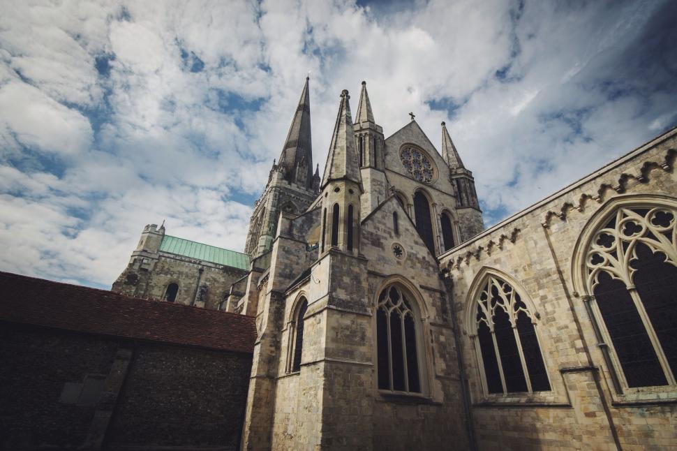 Free Image of Majestic Cathedral Under a Sky Background 
