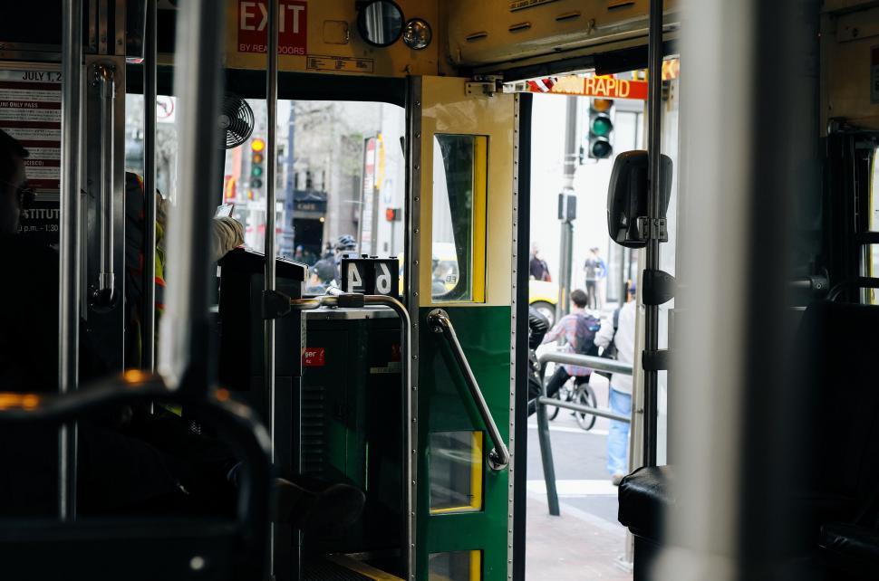 Free Image of Inside View of a City Bus 