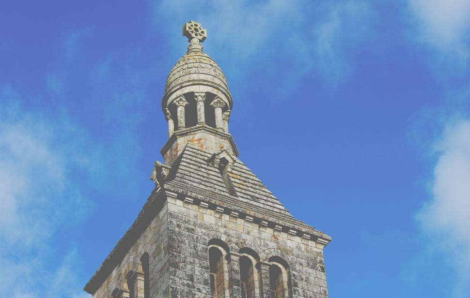 Free Image of Clock Tower Leaning Sideways 