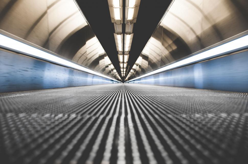 Free Image of Long Tunnel With Bright Light at End 