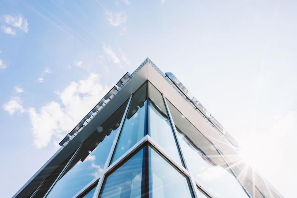 Free Image of Towering Skyscraper Against Sky Background 