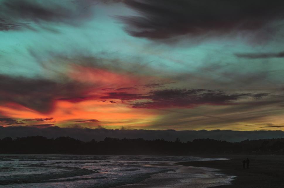 Free Image of Colorful Sunset Over Body of Water 