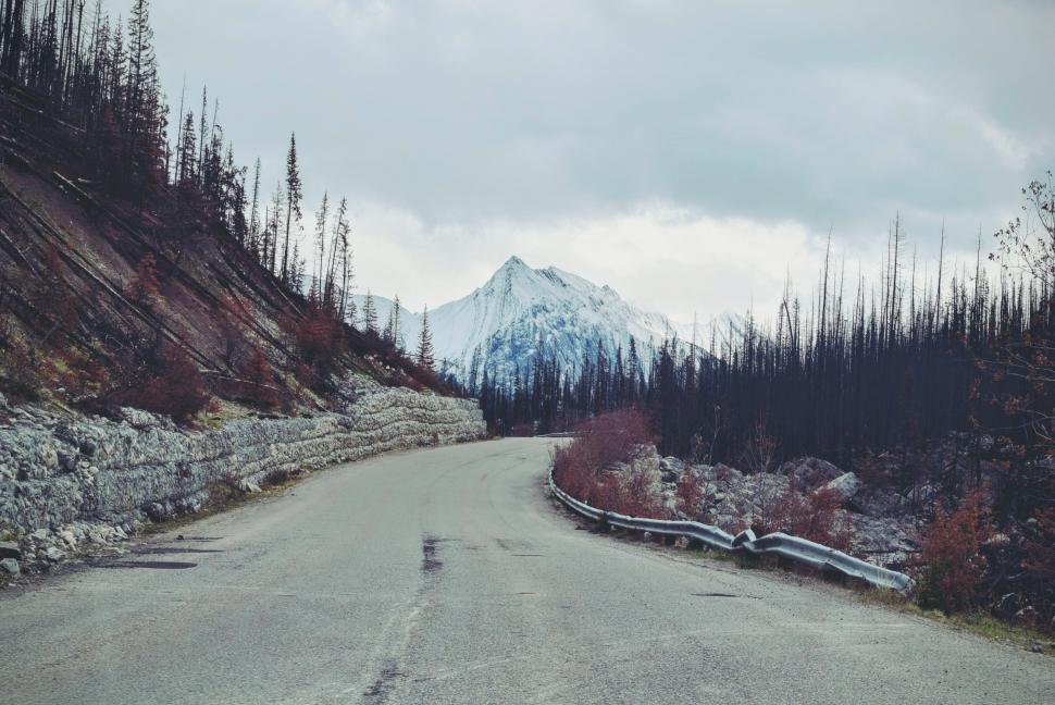 Free Image of Road Leading to Mountain Range 