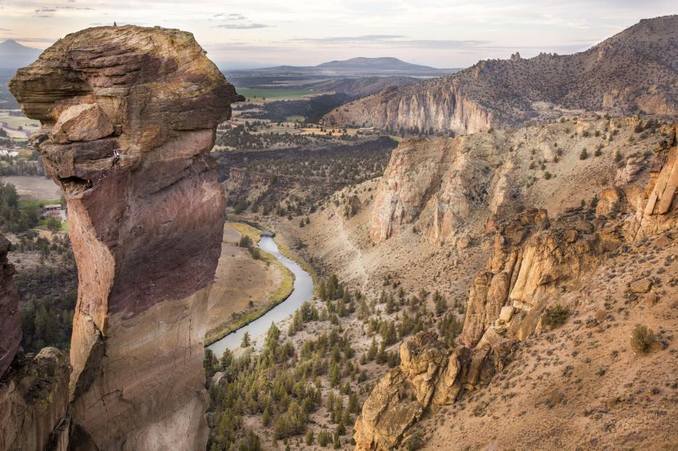 Free Stock Photo of A View of a River From a High Cliff | Download Free ...