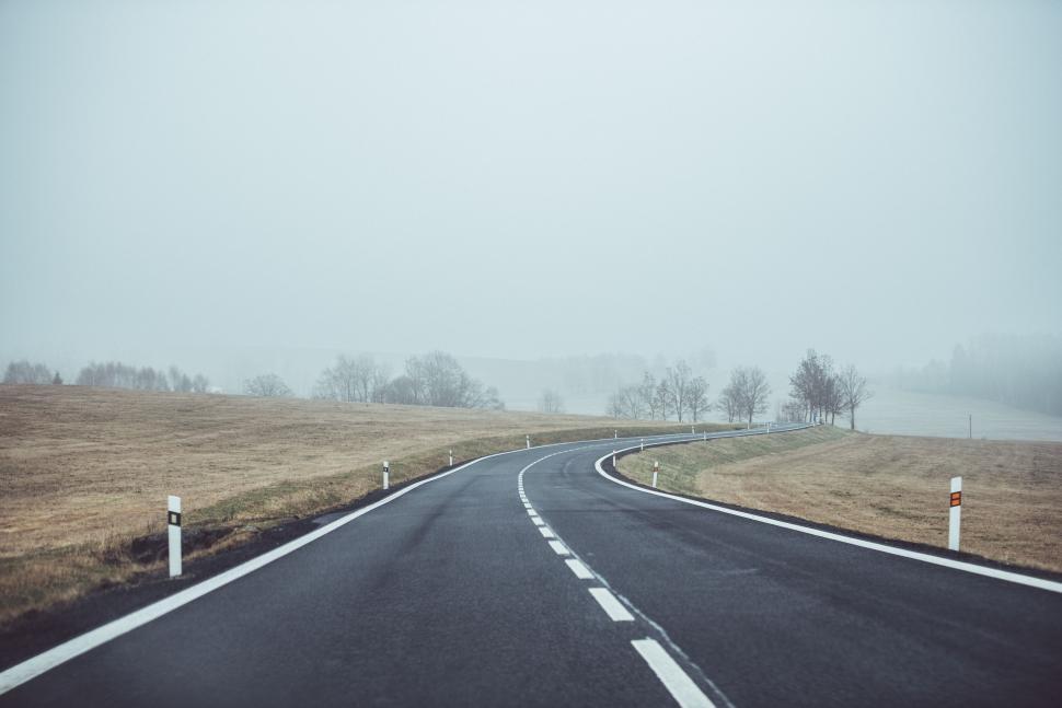 Free Image of Road Cutting Through Field 