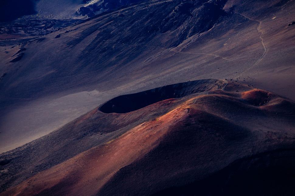 Free Image of A Panoramic View of a Mountain Range From a Plane 