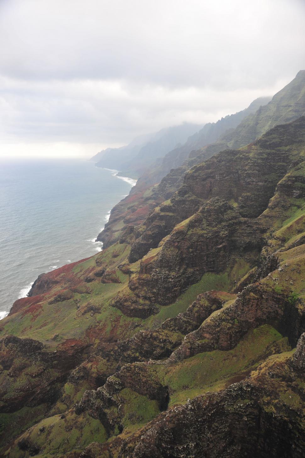Free Image of Sheep Standing on Mountain by Ocean 