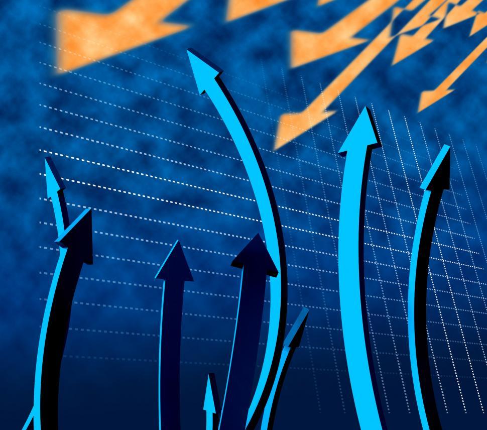 Free Stock Photo of Arrows Going Up Shows Increase Rising And Advance ...