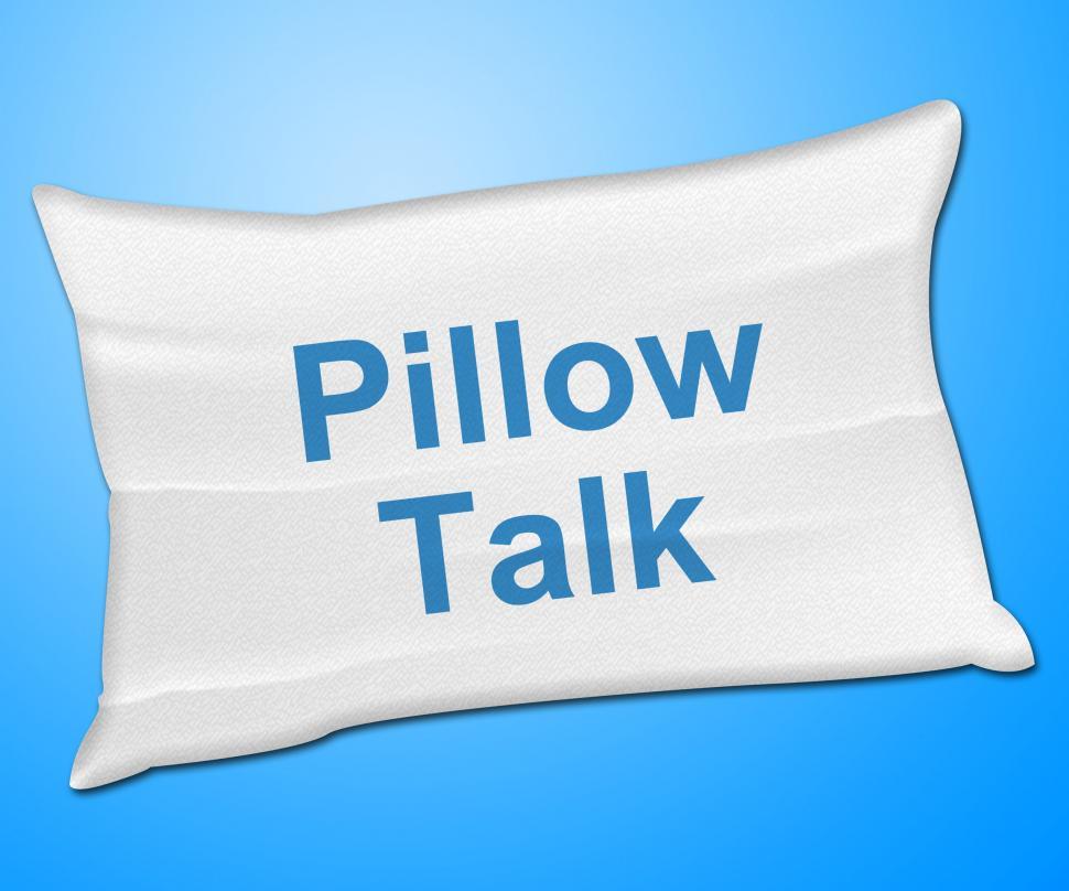 Free Stock Photo of Pillow Talk Means Talking Conversation And