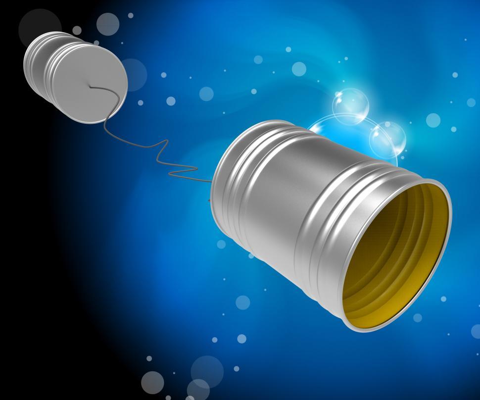 Free Image of Phone Call Cans Represents Communicate Discussion And Telephone 