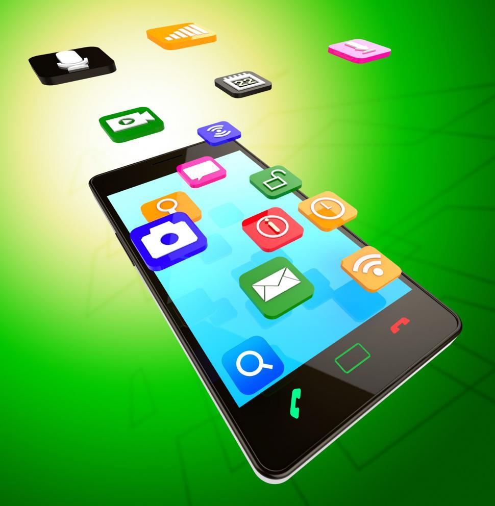 Free Image of Social Media Phone Shows News Feed And Cellphone 