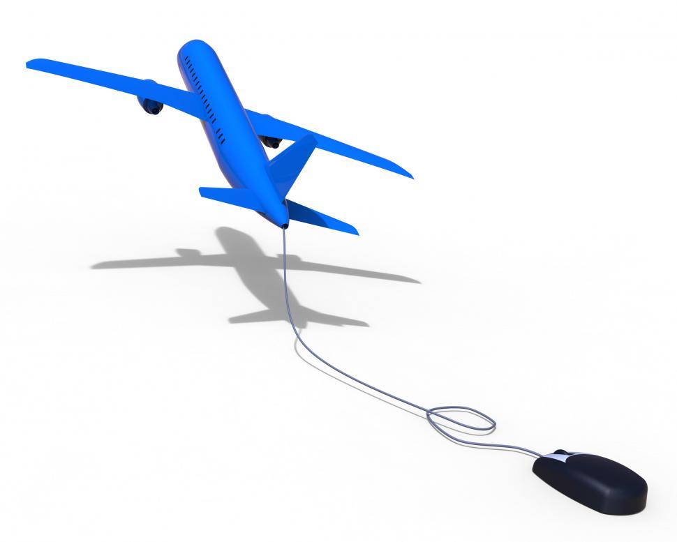 Free Image of Online Flights Means World Wide Web And Aeroplane 