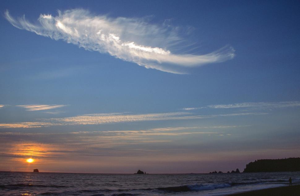 Free Image of Rialto Beach Sunset 