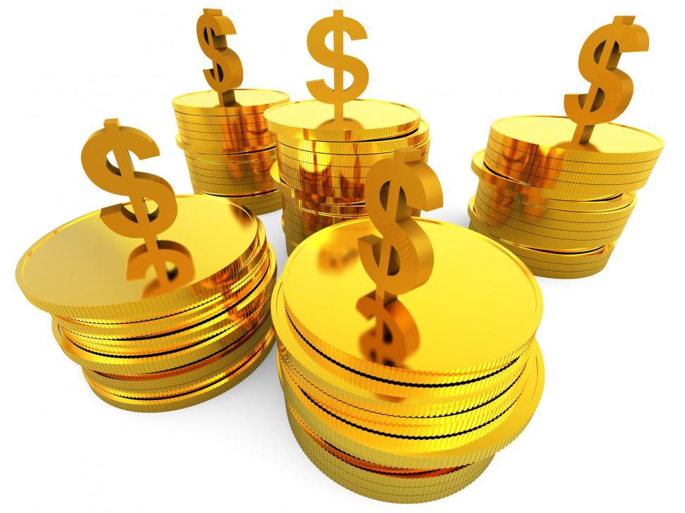Free Stock Photo of Dollars Cash Means Money Bank And Finance
