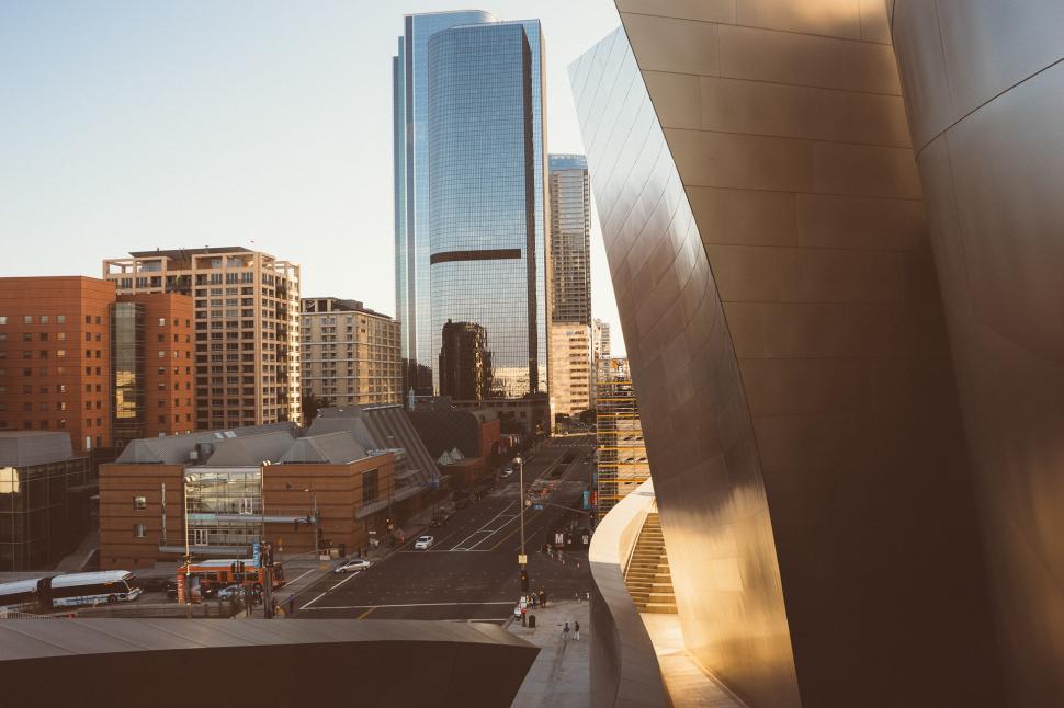 Free Image of Urban Skyline Dominated by Tall Buildings 