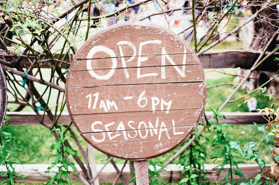 Free Stock Photo of Wooden Sign With Open Inscription | Download Free ...