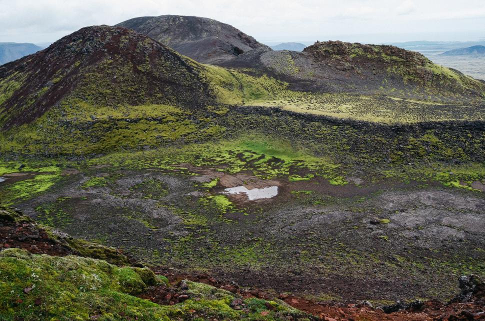 Free Stock Photo of Lush Green Grass and Dirt Covered Mountain ...